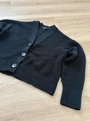 Banana Republic Textured Waffle-Knit Cardigan thumbnail 4