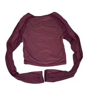 Gymshark Aura Ruched Mesh/Sheer Long Sleeve Crop Top thumbnail 6