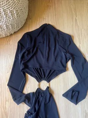 Cult Gaia x Gap Black Long Sleeve Cut-Out Dress Size thumbnail 5