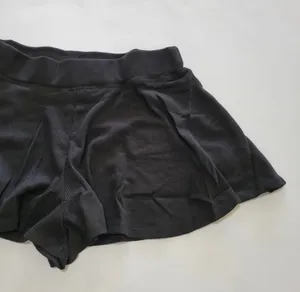 Black Flutter Lounge Flounce Thermal Shorts Size XL thumbnail 4