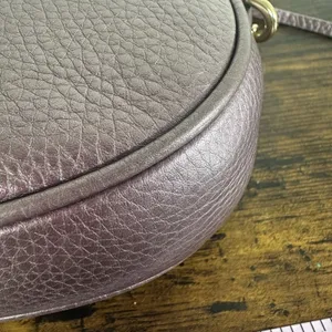 Gucci Soho Disco Crossbody Bag Womens Small Purple Leather Tassel Chain Italy thumbnail 14