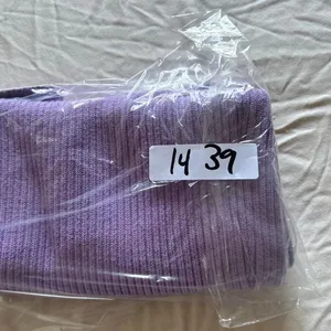 Michael Costello REVOLVE amari Lilac Ribbed Knit mini Dress Small asymmetrical thumbnail 6