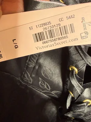 Victoria's Secret Black Lace-Up Bustier Dress with Floral Jacquard Large NWT thumbnail 6