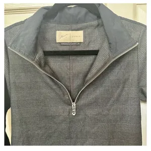 Prèvu black plaid quarter zip jacket Size XS thumbnail 7