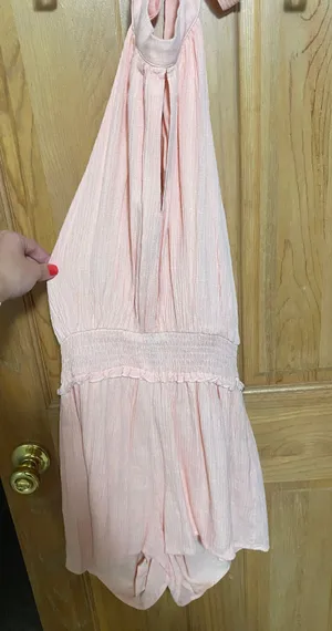 Pink Halter Romper Size M thumbnail 1