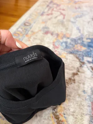 nuuds Cropped Shirt Black Size XS thumbnail 3