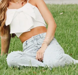SheIn Pearl Jeans thumbnail 3