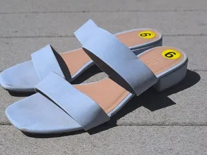Cushionaire Memory Foam Nolita Sandals | Two Band Dress Sandals thumbnail 1