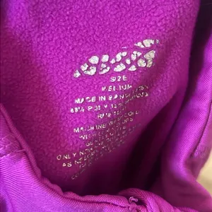 Women's Purple Quarter Zip Long Sleeve Pullover Athletic Top Size M thumbnail 5