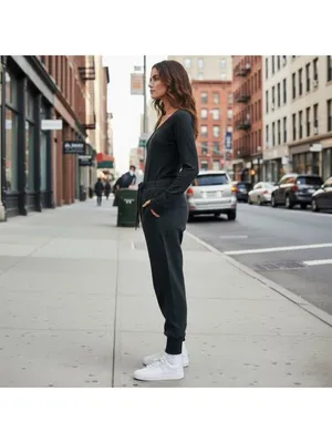 FP Movement by Free People Make It Count Onesie Jumpsuit Romper Size M Black thumbnail 2