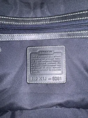 Coach Black Canvas Crossbody thumbnail 7