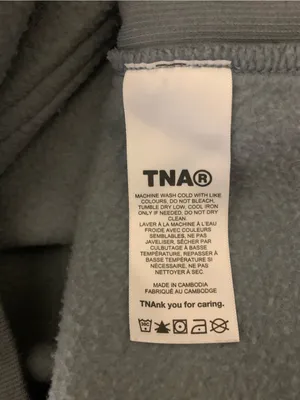 TNA Cozy Fleece Blue Boyfriend Fit Pullover Hoodie XS Oversized Streetwear thumbnail 5