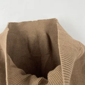 Athleta Hanover Sweater‎ Womens Size M Extra Fine Merino Wool Blend V-Neck Brown thumbnail 7