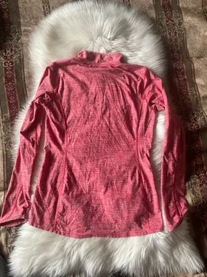 The North Face Women's Pink Quarter Zip Pullover Athletic Top Thumbholes thumbnail 5