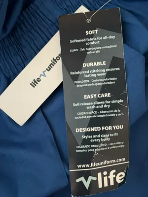 Women’s Size XSP Elastic Waist Scrub Pants • Front Creases NWT thumbnail 12