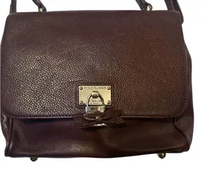 Kate Spade Dark Brown Leather Shoulder Bag thumbnail 1