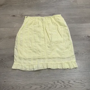 Nasty‎ Gal Womens Yellow Casual Eyelet Skirt Size 10 or Medium Italy Cotton thumbnail 3