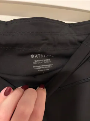 Athleta Black Ultimate Shortie Biker Shorts 3’ Inseam thumbnail 2