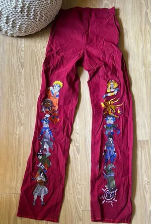 Red Naruto Anime Character Pants thumbnail 1