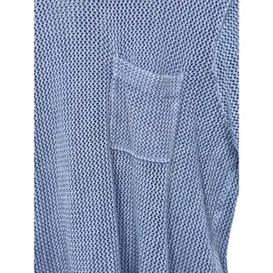 Abercrombie & Fitch Blue Open Knit Oversized Short Sleeve Sweater Top Sz XXL 2XL thumbnail 6