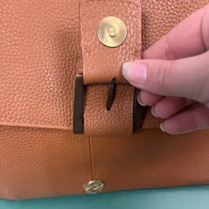 LENE Large Brown Leather and suede Hobo Bag/Shoulder Bag thumbnail 9