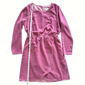 J.Crew Velvet Dress Long Sleeve Tulip Hem Pink Mauve Party Cocktail Size‎ 2 thumbnail 11