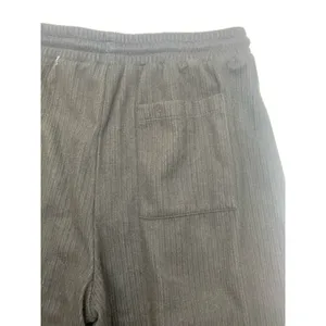 Halara size tall large new Black Wide Leg Cargo Pants velour Ribbed casual relax thumbnail 11