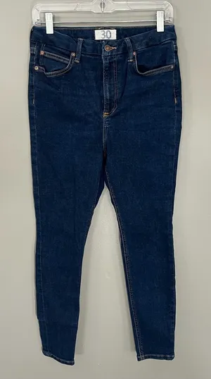 Free People We The Free Jeans Womens 30 Blue Great High Rise Skinny Stretch thumbnail 1