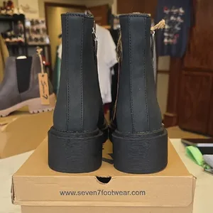 Seven7 Women's Zippered Black Ankle Booties thumbnail 8