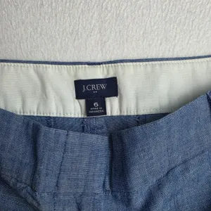 J. Crew Womens 5 Inch Classic Chambray Shorts‎ Blue Cotton AY431 Size 6 thumbnail 4