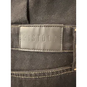Pistola $208 Julia Black Denim Sleeveless Mini Dress Utility Raw Hem M thumbnail 7