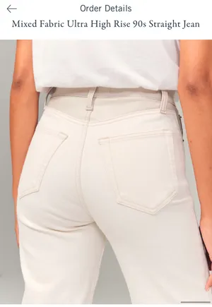 Abercrombie Mixed Fabric 90s Jean thumbnail 2