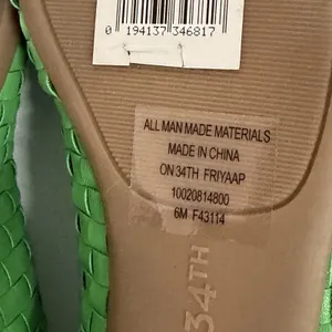 On 34th Size-6M‎ Women's Friyaa Woven Ballet Flats Green thumbnail 3