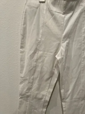 Womens White Slim Dress Pants Size M thumbnail 2