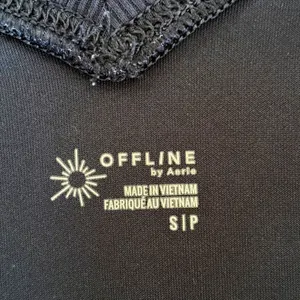 OFFLINE‎ by Aerie Navy Blue V-Neck Long Sleeve Athletic Dress with Pockets Small thumbnail 6