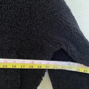 Lululemon Textured Fleece 1/2‎ Zip Black size 4 sherpa hooded thumbnail 10