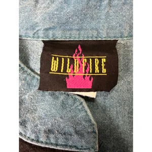 Vintage Y2K Western Embroidered Cropped Denim Jacket Rodeo Cowgirl thumbnail 5