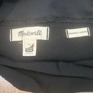 Madewell Maternity Skinny Jeans Over-the-Belly Black‎ Size 32 thumbnail 7