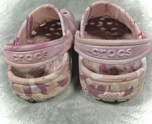 Crocs Kids Pink mauve white swirl C13 thumbnail 4