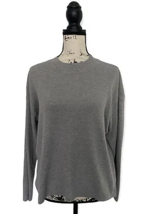 Oak + Fort SZ L grey sweater thumbnail 2