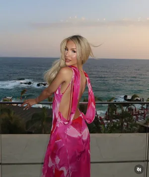 Zara Vibrant Pink ling maxi Dress scarf evening party wedding coctail thumbnail 3