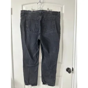 Abercrombie & Fitch The 90's Straight Ultra High Rise Black‎ Jeans Size 35 thumbnail 2