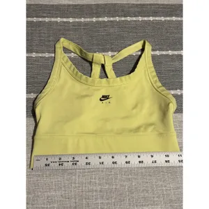 Nike‎ Air Sport Bra Light Yellow Racerback Athletic XS thumbnail 3