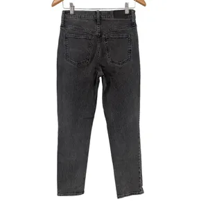 Madewell The Perfect‎ Vintage Jean Womens 25 Black High Rise Straight Leg Denim thumbnail 4