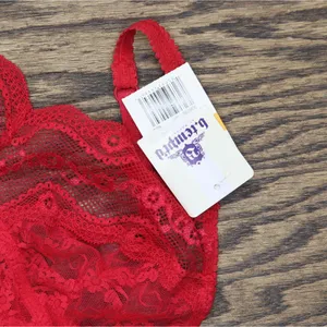 NWT B.tempt'd By Wacoal Womens Lace Kiss Bodysuit 936282 Red S thumbnail 6