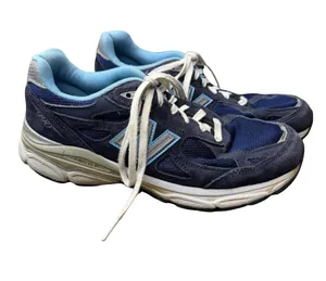 🤍 New Balance 990v3 Made in USA Navy‎ Blue Running Shoes Women’s 8B 🤍 thumbnail 1