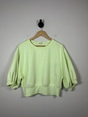 FP Movement Lead The Pack Layer Cropped Sweatshirt Neon Green S thumbnail 6