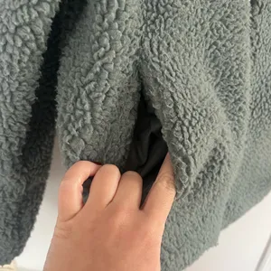 Urban Outfitters Green Teddy Sherpa Jacket thumbnail 5