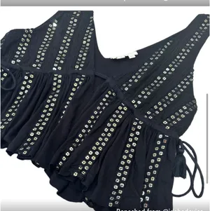 Anthropologie Black Sequin Embellished Top thumbnail 5