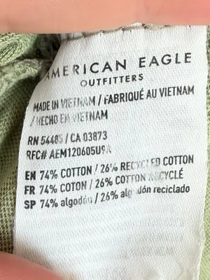 NWT American Eagle Relaxed Scoopneck Tee Shirt thumbnail 4
